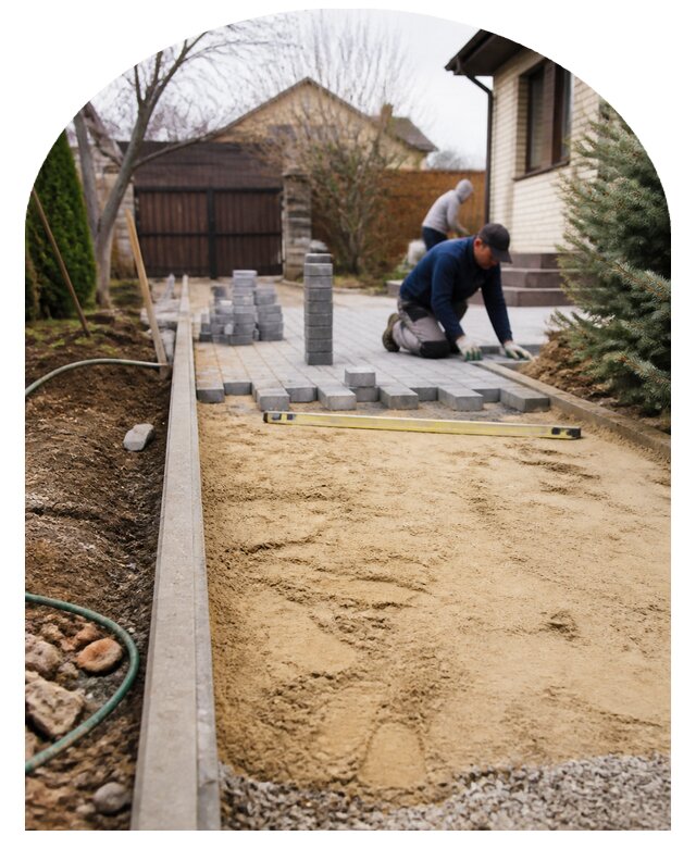 Благоустройство двора частного дома под ключ в Сыктывкаре